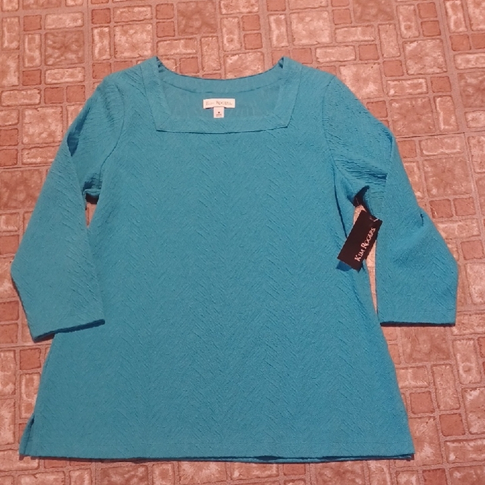 Kim Rogers Teal Women's Top